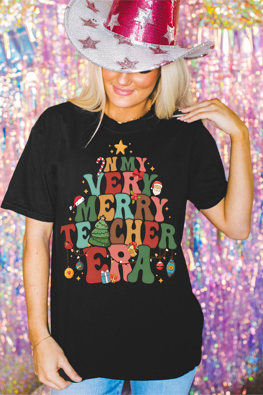 In My Very Merry Teacher Era Tee For Women