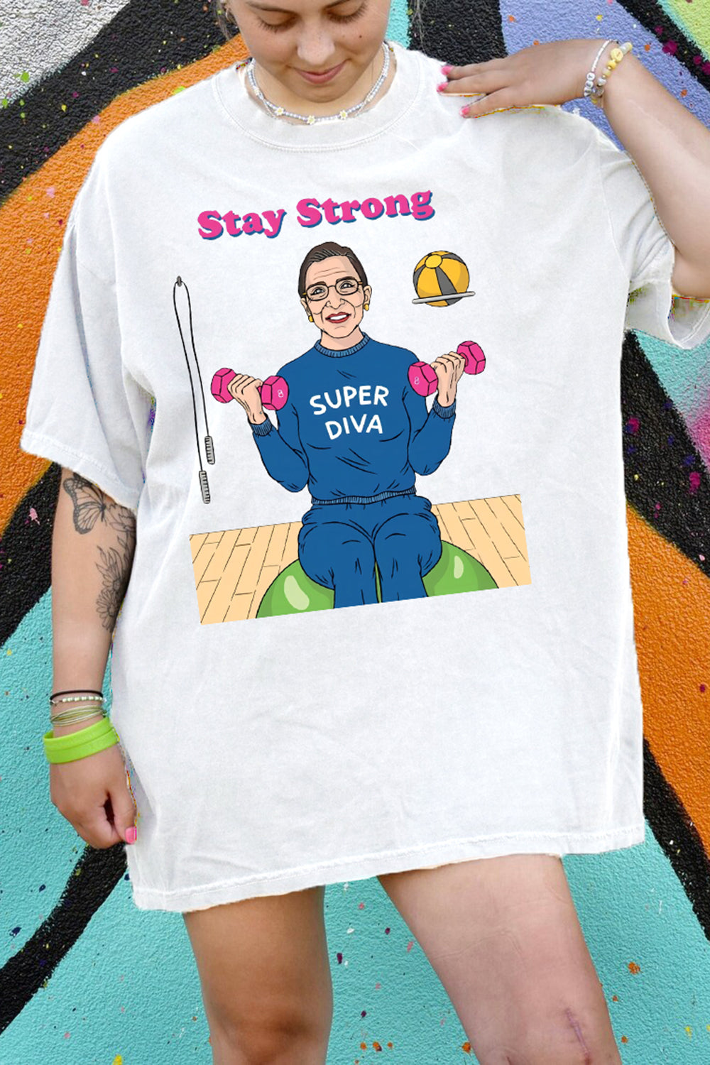 Ruth Bader Ginsburg Stay Strong Tee For Women