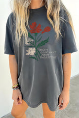 Don't Look Away From Palestine Tee For Women