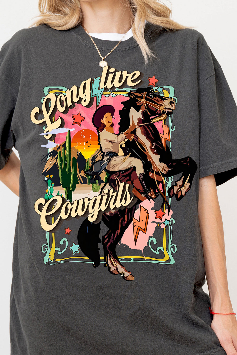 Cowgirl Graphic Western Tee For Women