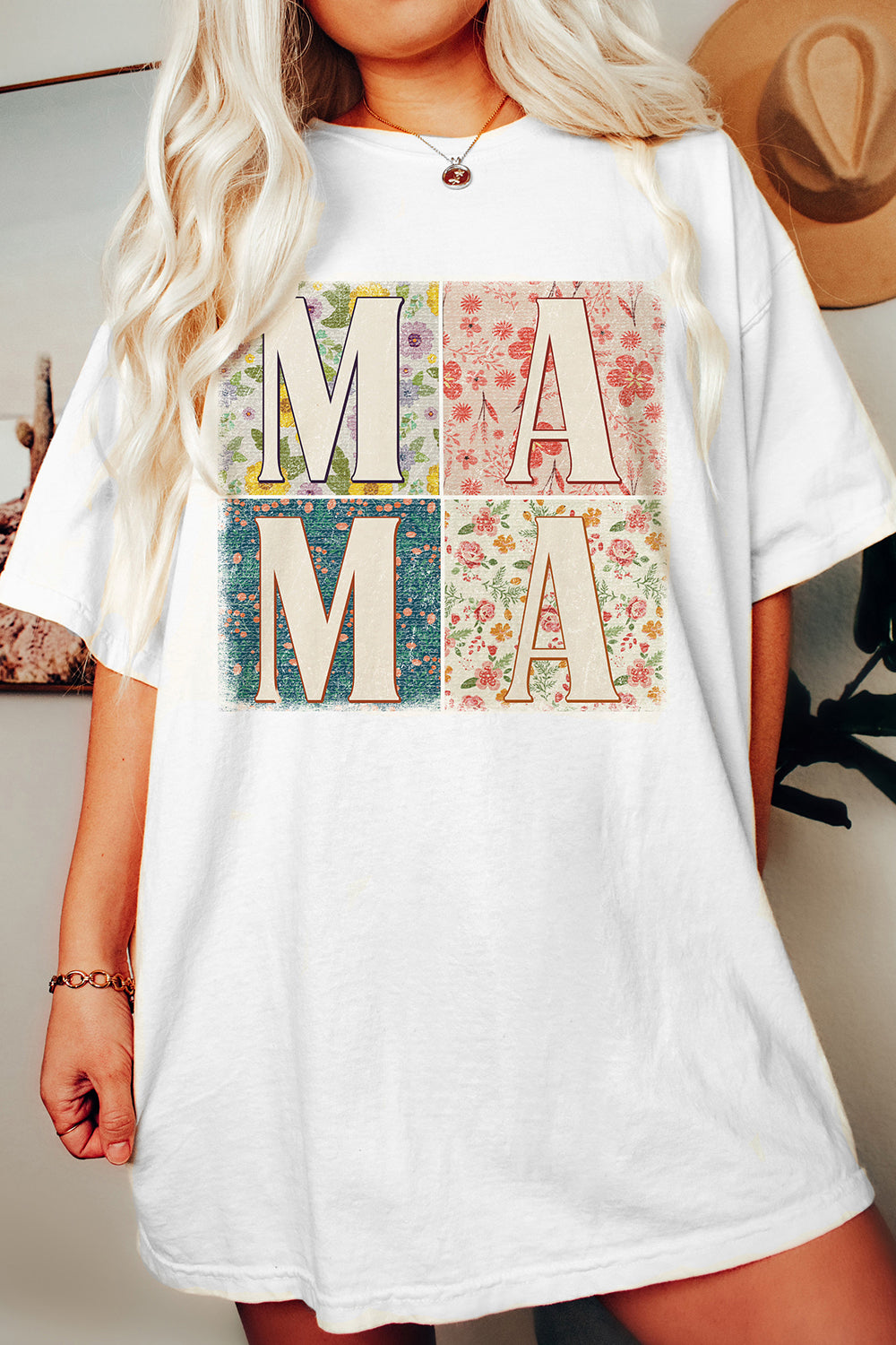 Retro Boho Mama Tee For Women