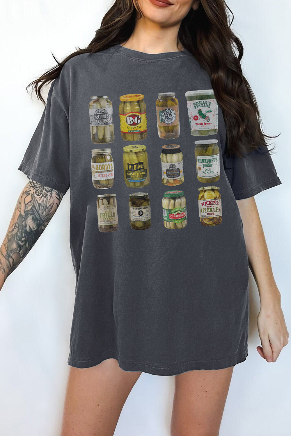 Vintage Canned Pickles 90s Tee For Women