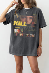 Kill Bill Movie Retro Japanese Action Film Graphic Tee For Women