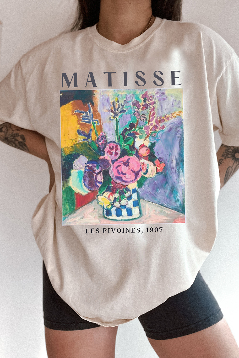Matisse Art Les Pivoines Flower Tee For Women