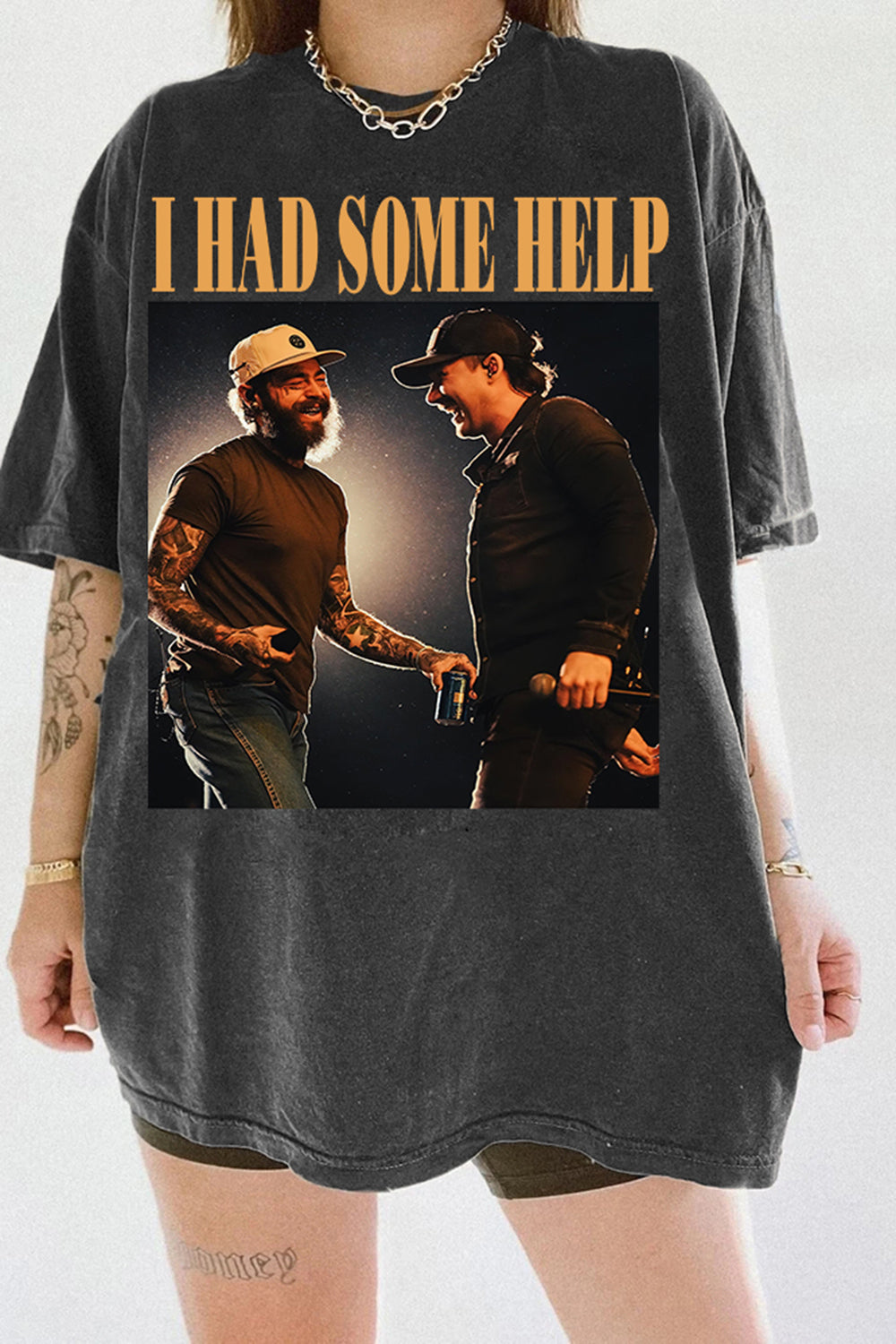 I Had Some Help Wallen And Malone Tee For Women