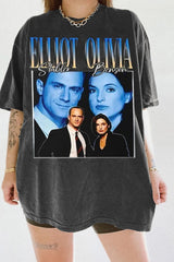 Law and Order Elliot Stabler and Olivia Benson Vintage 90s Crop Tee For Women