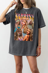 Retro Sabrina Carpenter 2024 Tour Graphic Tee For Women