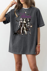 Let's Go Ghouls Retro Halloween Tee For Women
