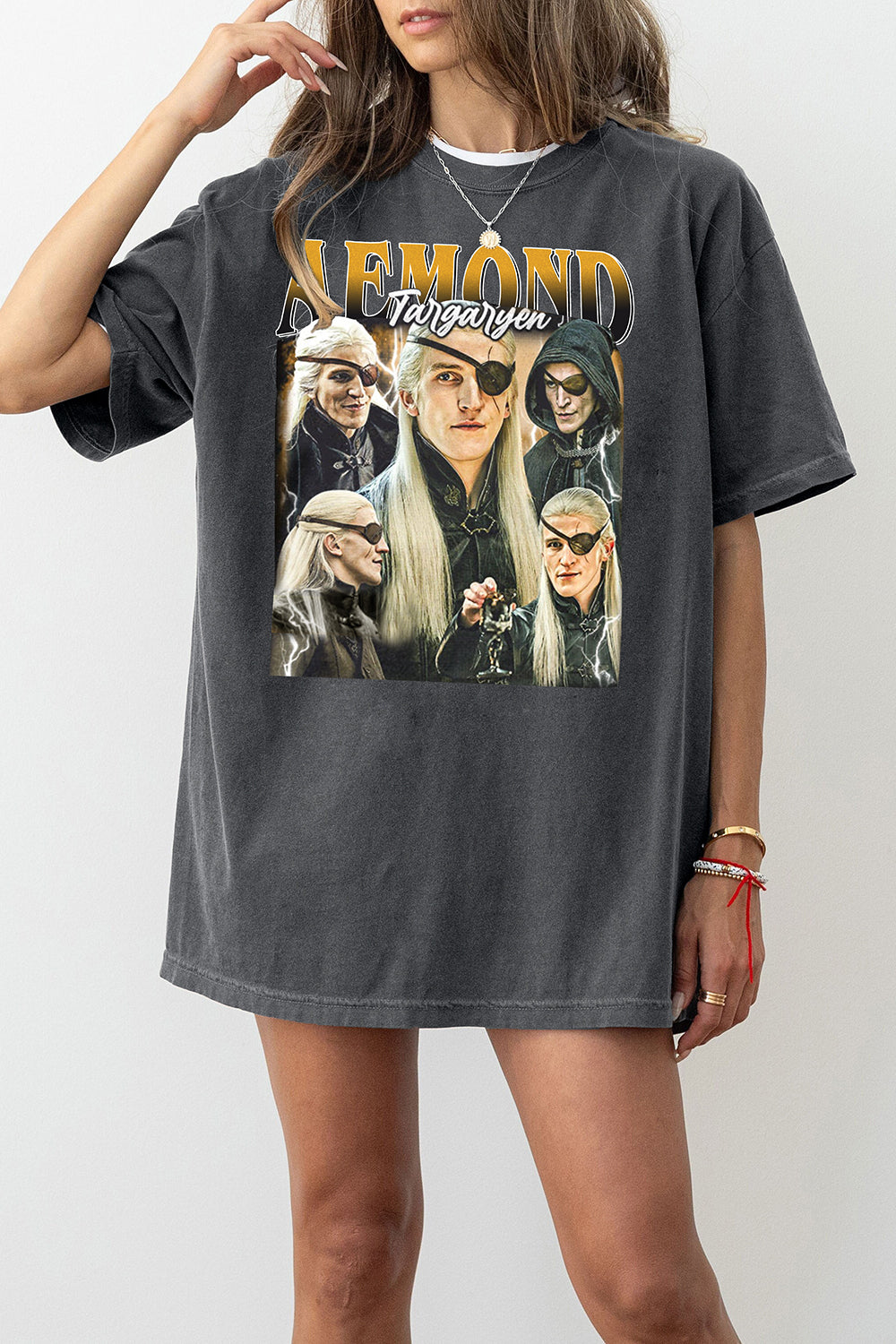 Limited Aemond Targaryen Vintage Graphic Tee For Women