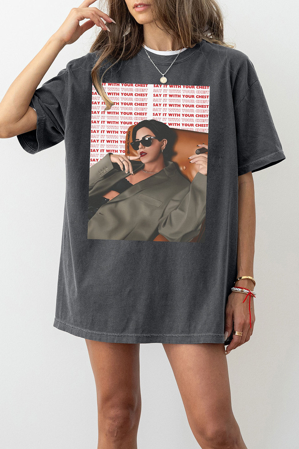 Say It With Your Chest Tee For Women