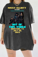 2024 Tour Missy Elliott x Ciara & Busta Out of This World 2024 Tee For Women