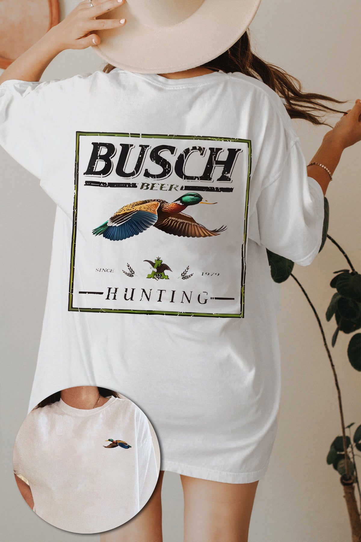 Busch Light Hunting Duck Tee For Women