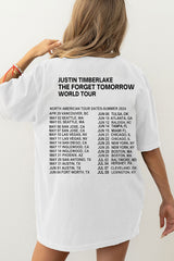 2024 Justin Timberlake Tour Shirt, Forget Tomorrow World Tour
