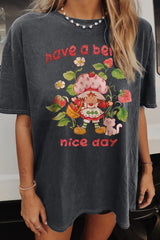 Have A Berry Nice Day Vintage Strawberry Tee For Women