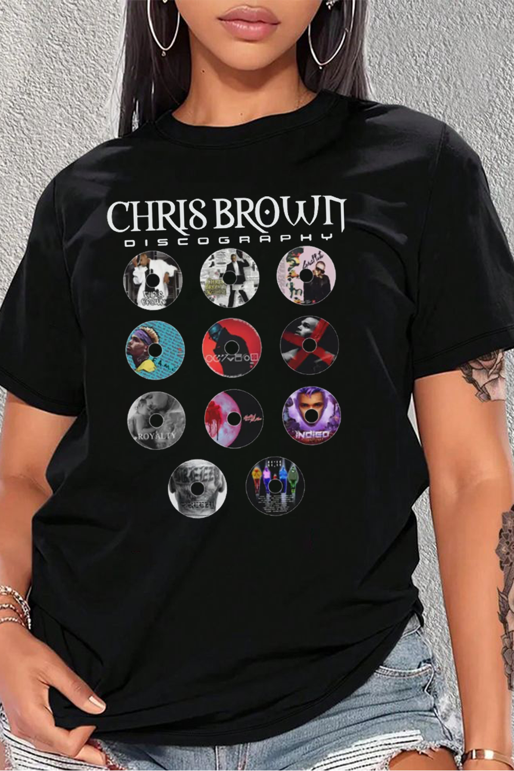 Chris Brown fans Printed Shirt