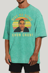 CHON CHON washed cotton printed T-shirt