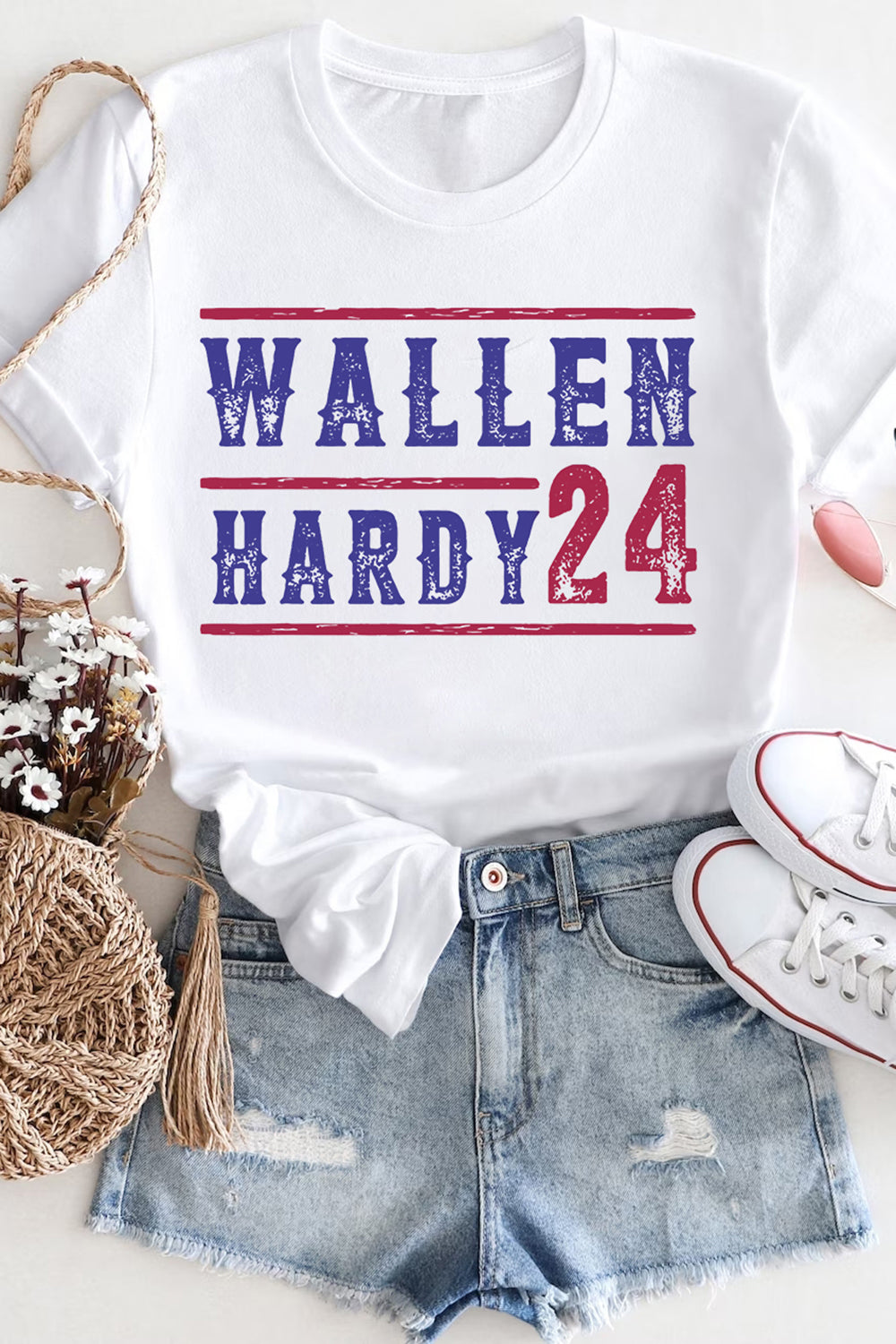 Hardy 2023 Country Music Fest, Wallen Hardy 24 T-shirt For Women