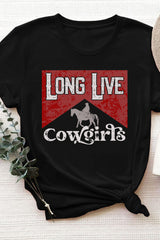 Long Live Cowgirls Retro Crop Top For Women