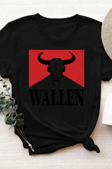 Wallen Steer's Skull T-shirt For Women