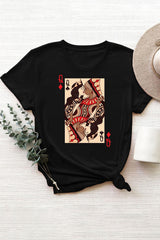 Lesbian Queens Kissing Playing Cards T-shirt For Women